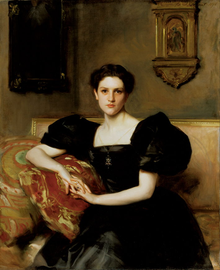  约翰·辛格·萨金特John Singer Sargent —— 黑衣女人肖像